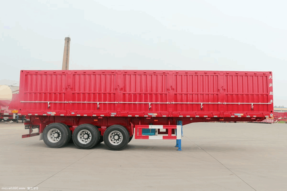 Side dump semi-trailer