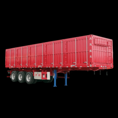Side dump semi-trailer