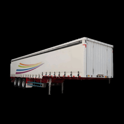 Side curtain bar transport semi-trailer