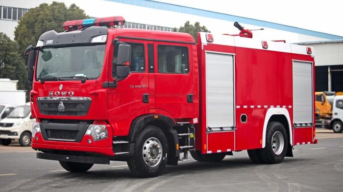 Sinotruk HOWO water tank fire truck