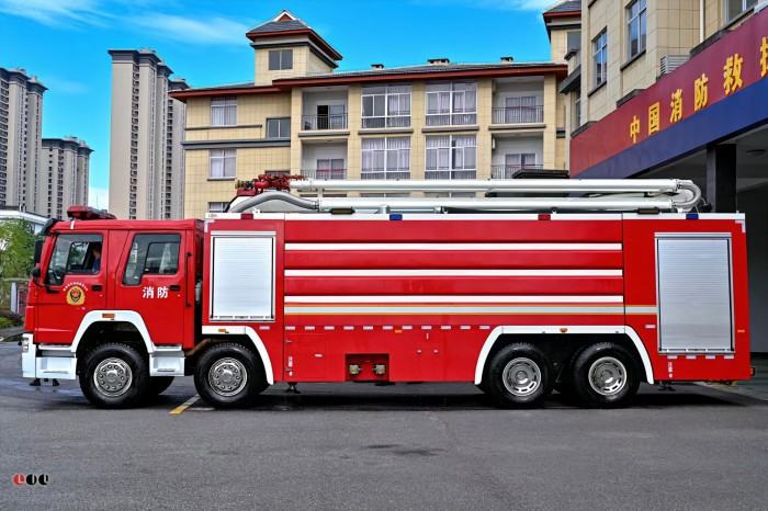 Sinotruk HOWO high-rise jet fire truck