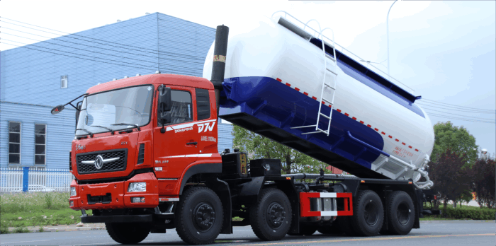 Dongfeng 8X4 Lift Bulk Cement Truck