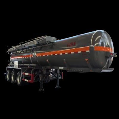 Concentrated sulfuric acid tanker semi trailer