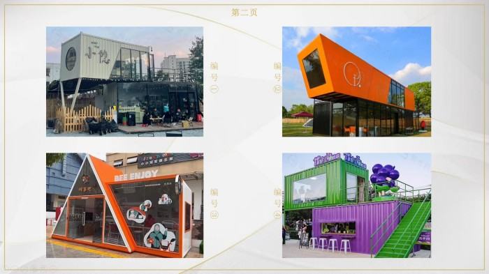 Creative commercial combination container series