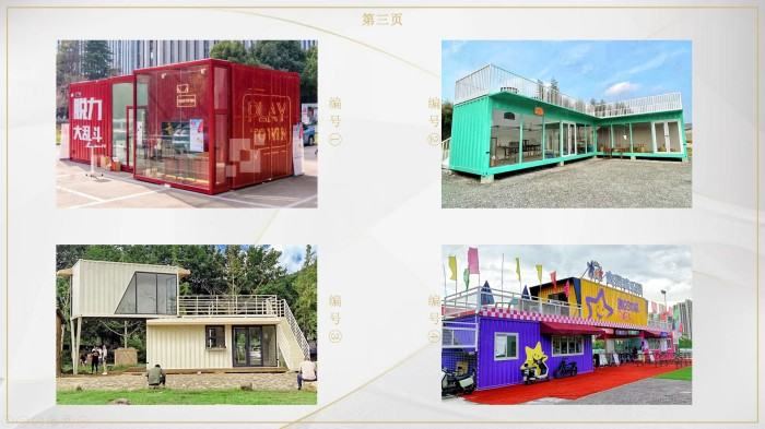Creative commercial combination container series