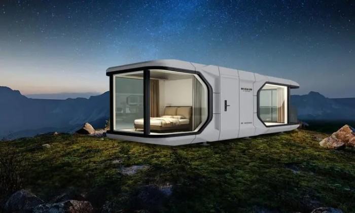 Portable prefabricated homes luxury living capsule house