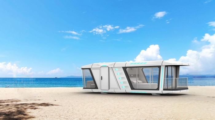 Portable prefabricated homes luxury living capsule house