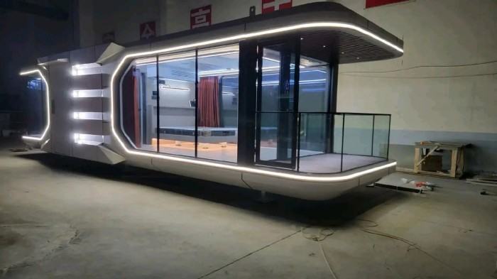 Portable prefabricated homes luxury living capsule house