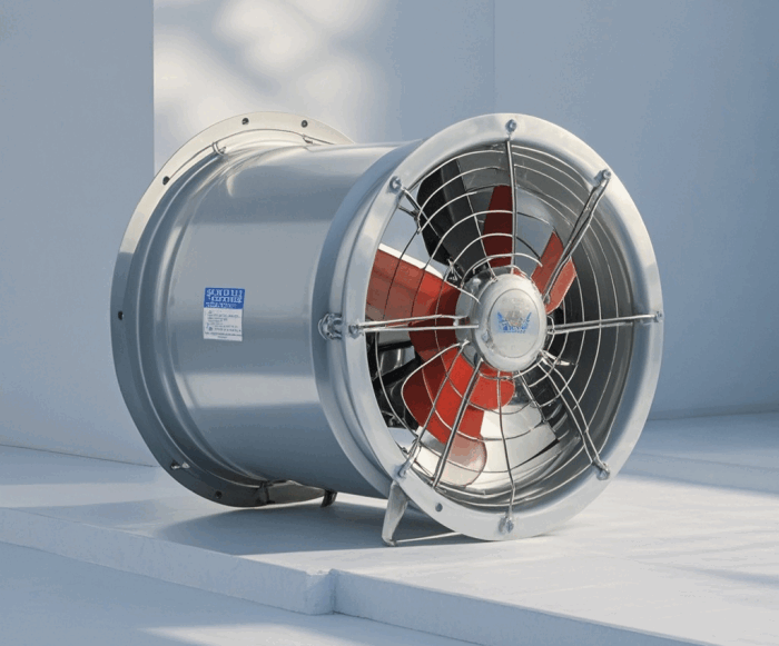 Ducted axial flow fan