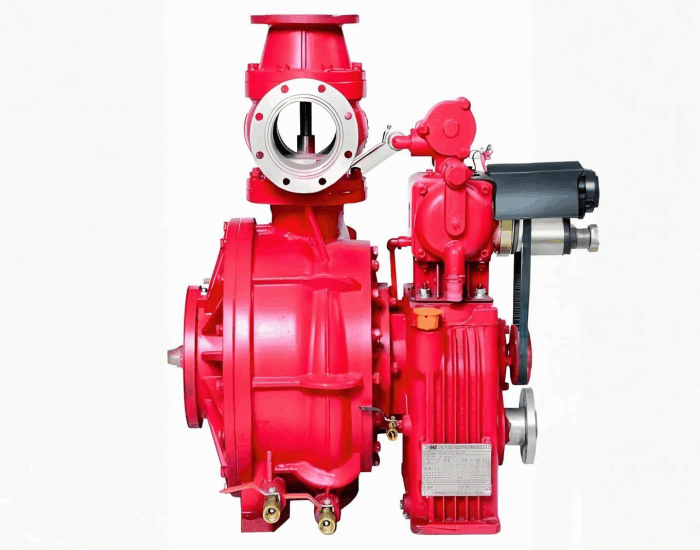 Truck mounted fire fighting pumps